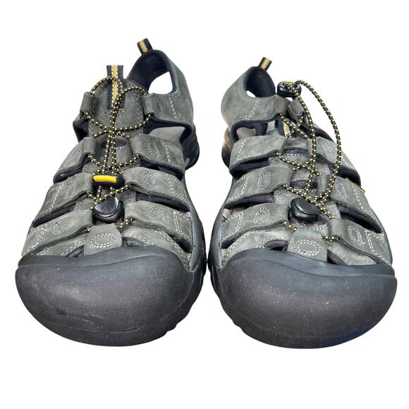 Keen Men’s Newport H2 Grey Leather Hiking Trail Sandals Size US 11.5 main image 4